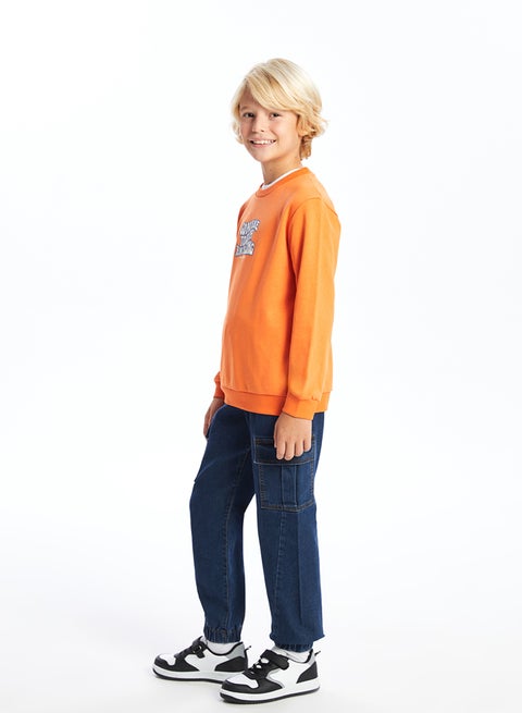 Boys' Adjustable Elastic Waist Jeans