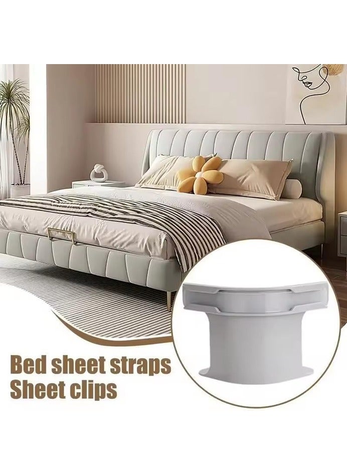 Rocket Flyer 4-Pack Anti-Slip Bed Sheet Holder Clips with Locking Straps – Secure Fit for Mattress Corners, No More Slipping Sheets - Image 3