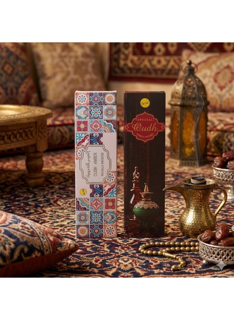Sree Vani Special Masala Oud Incense Sticks and amber Combo - Image 1