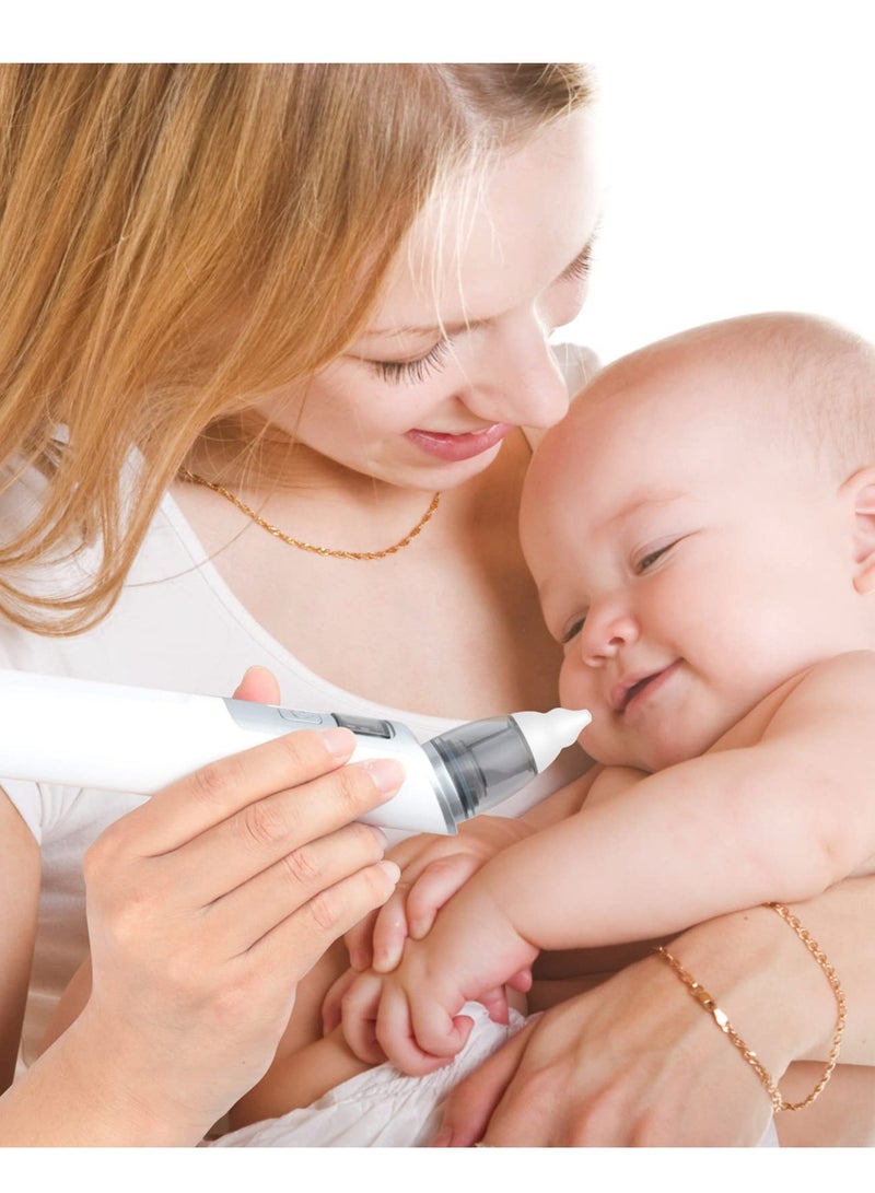 KASTWAVE Baby Nasal Aspirator, Electric Nose Suction Rechargeable Baby Nose Cleaner, Toddlers Booger Mucus Sucker for Toddlers and Newborns, 6 Levels of Suction Grey - Image 2