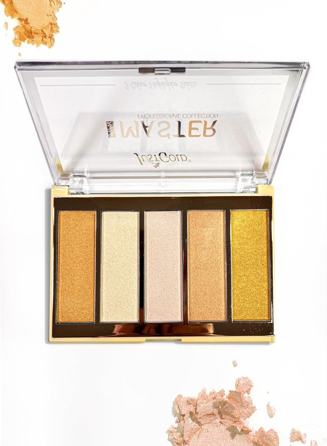 JUST GOLD Justgold Professional Collection Master Highlighter Palette #566 Ultra Blendable & Long Lasting Compact size - Image 1