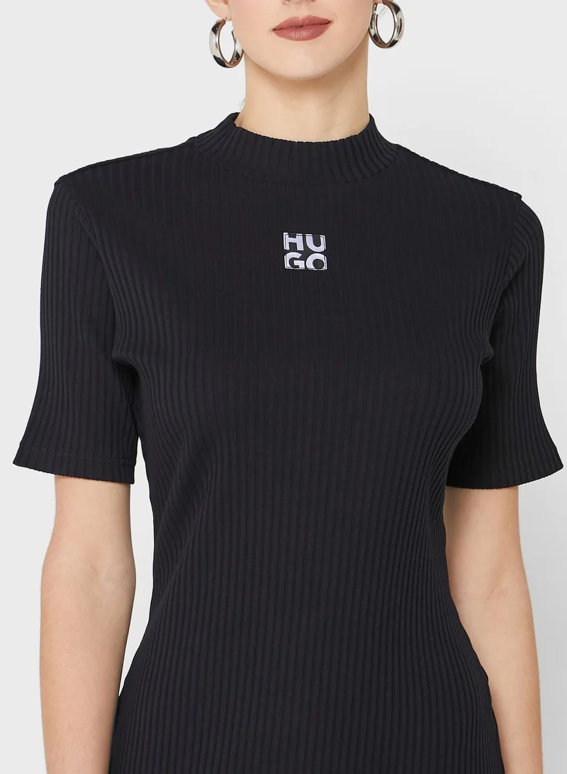 HUGO Stacked Logo Dress