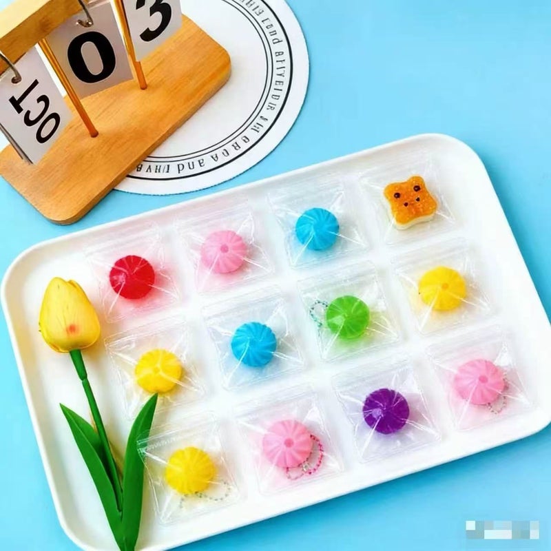 Small-Sized Bun Stress Relief Toy, Multi-Colored Milk-Scented Slow-Rebound Squishy Toy for Stress Relief - Image 5