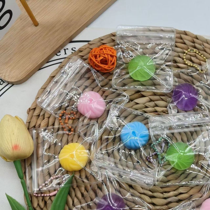 Small-Sized Bun Stress Relief Toy, Multi-Colored Milk-Scented Slow-Rebound Squishy Toy for Stress Relief - Image 4