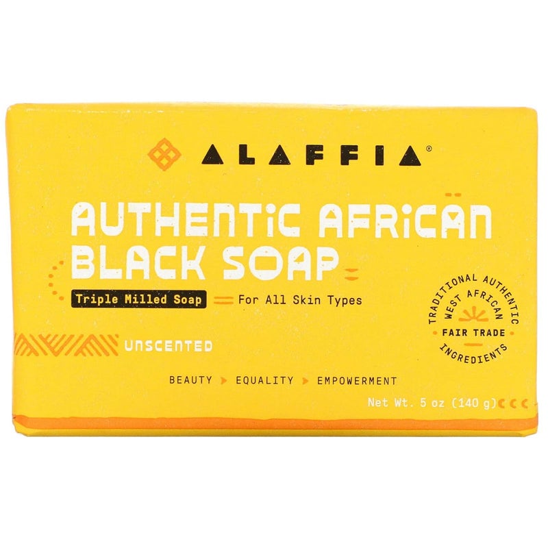 صابون أفريقي أسود أصلي غير معطر ALAFFIA 5 أونصات