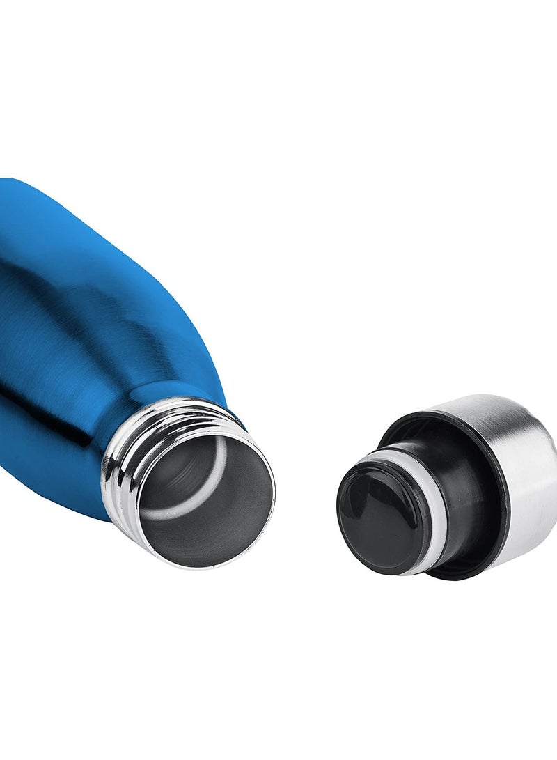 Cool Baby Stainless Steel Water Bottles, Easy to Clean Cola Shape Thermal Flask Rustproof for School Outdoor Sports for Camping Hiking Travel(Blue) - Image 3