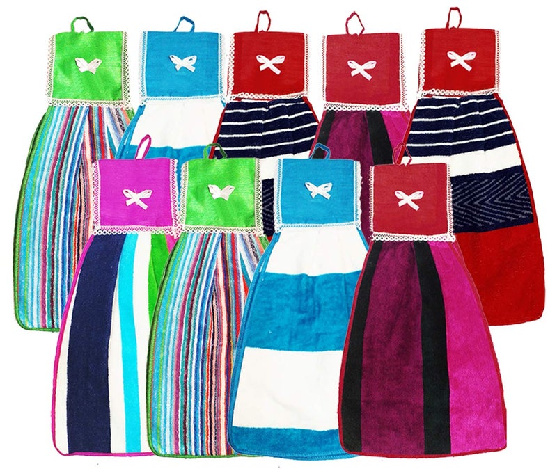 Kuber Industries Cotton Hand Towel (9 Pieces, Multicolor) - Image 1