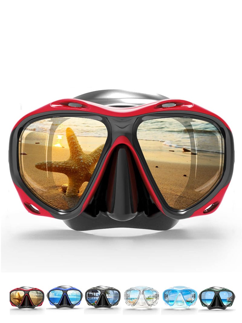 COPOZZ Snorkel Mask Adult â€“ Anti-Fog Scuba Mask with Nose Cover, Tempered Glass Snorkeling Gear for Adults - Image 1