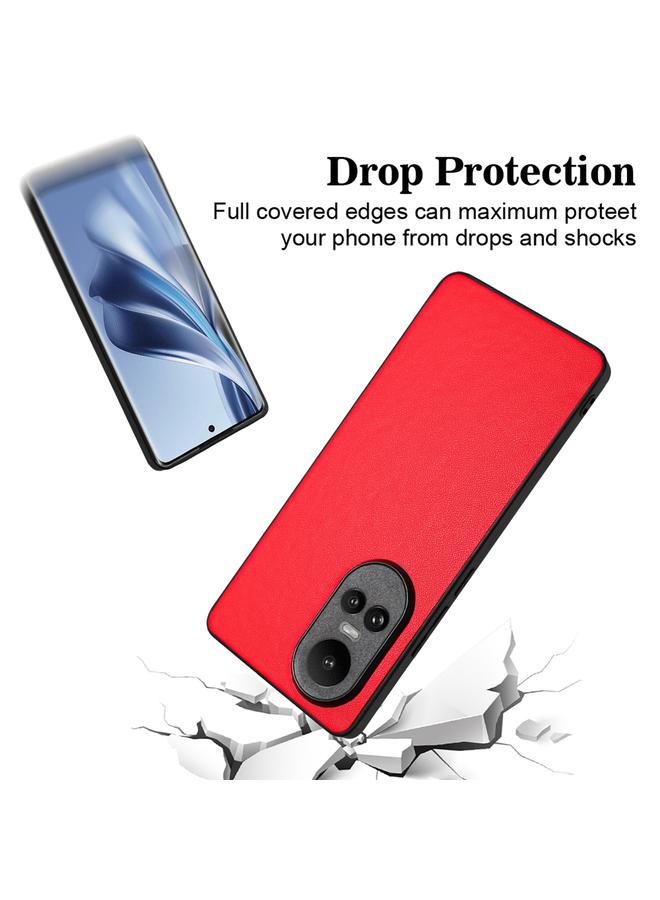 erorex Case For OPPO Reno10/Reno10 Pro 5G Global R20 Leather Pattern Phone Single Case - Image 3