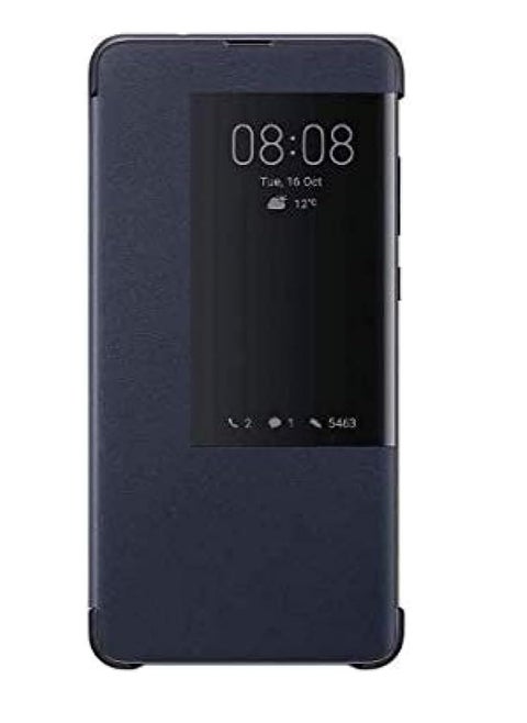 Huawei mate 20 Pro Case, Protective Leather Case with Smart View Window, Flip Cover with Stand Function Flip Case for Huawei Mate 20 Pro 6.47 Inches – Blue