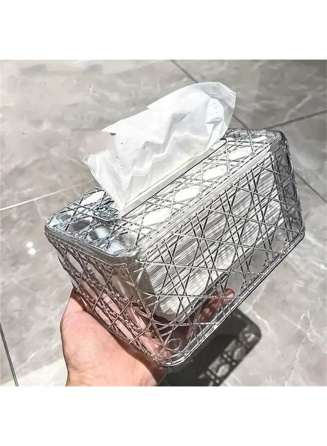 غطاء صندوق المناديل الأبيض حامل زخرفي موزع لديكور المنزل المعاصر هدية توزيع المنزل الجديد - Image 5