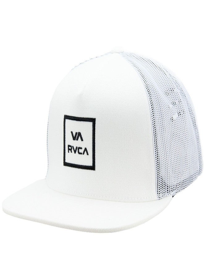 RVCA Mens Va All The Way Trucker, White, One Size - Image 1