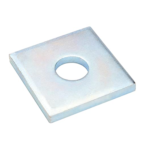 heneng 10 Pcs Square Plate Washers 5/8" (ID) x 2" x 2", Flat Bearing Plate Washers, 7/32" Thick - Image 3