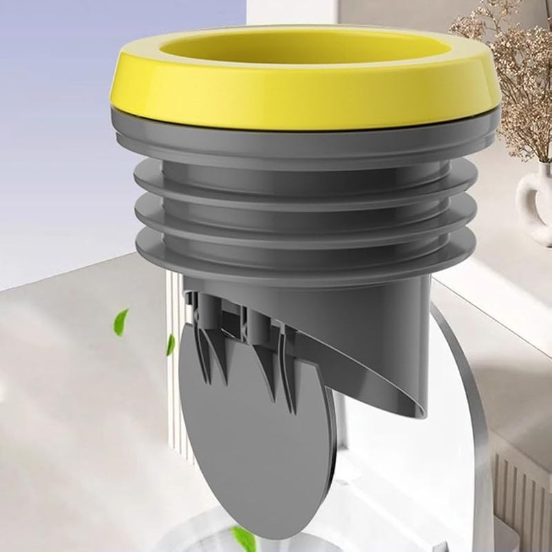 Grey Thick Anti Backflow Wax Toilet Flange with Leak Proof Rubber Seal Ring - Image 1