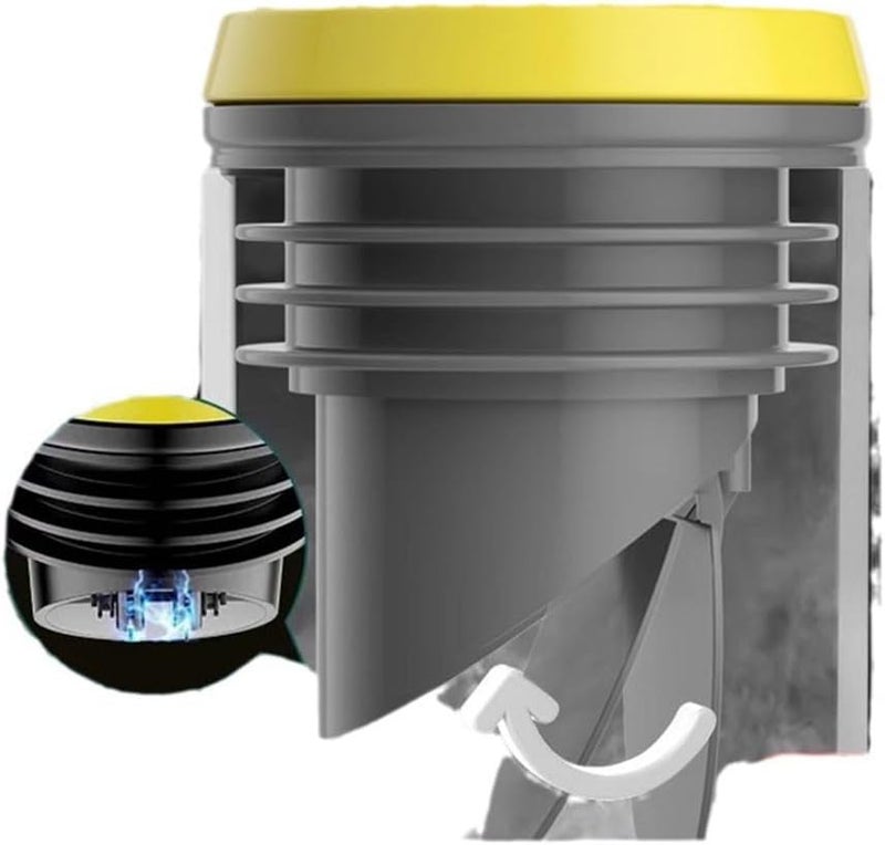 Grey Thick Anti Backflow Wax Toilet Flange with Leak Proof Rubber Seal Ring - Image 4