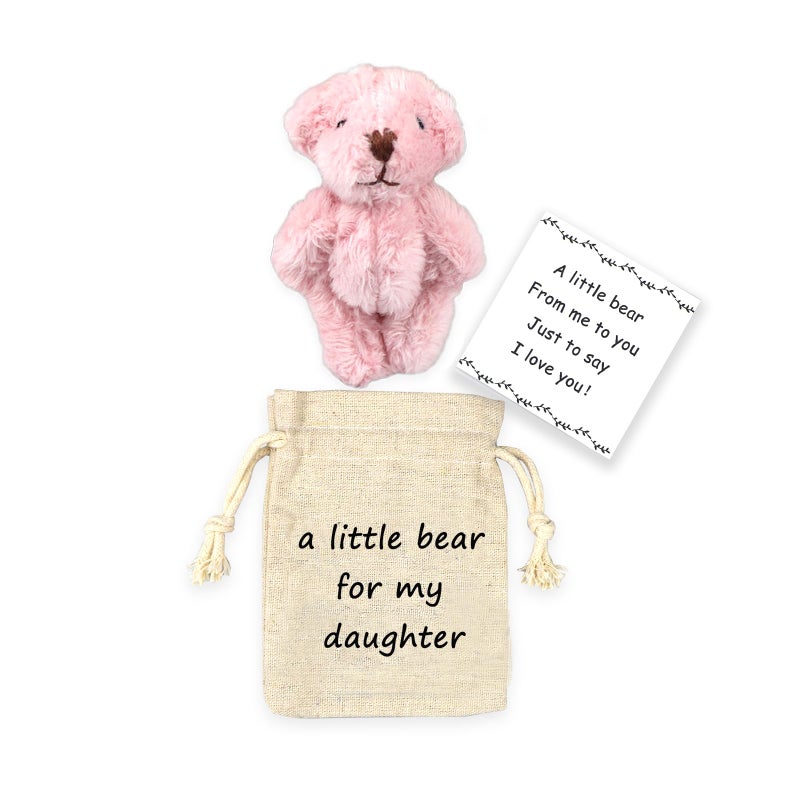 LUOKIFUR Pocket Bear Boyfriend LongDistance Teddy Bear I Love You Gift Couple LongDistance Relationship for him Daughter - Image 4