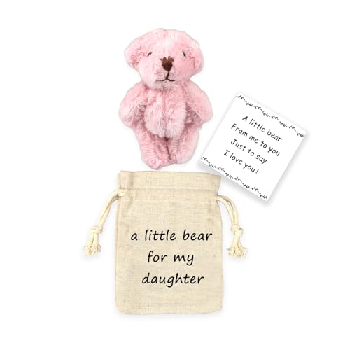 LUOKIFUR Pocket Bear Boyfriend LongDistance Teddy Bear I Love You Gift Couple LongDistance Relationship for him Daughter - Image 1