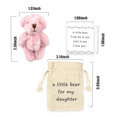 LUOKIFUR Pocket Bear Boyfriend LongDistance Teddy Bear I Love You Gift Couple LongDistance Relationship for him Daughter - Image 5