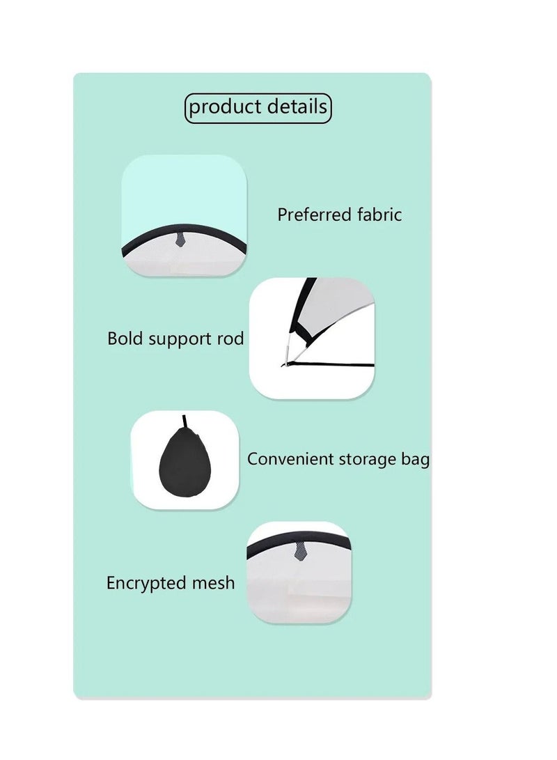 H PRO Mini Portable Football Goal Green - Image 4