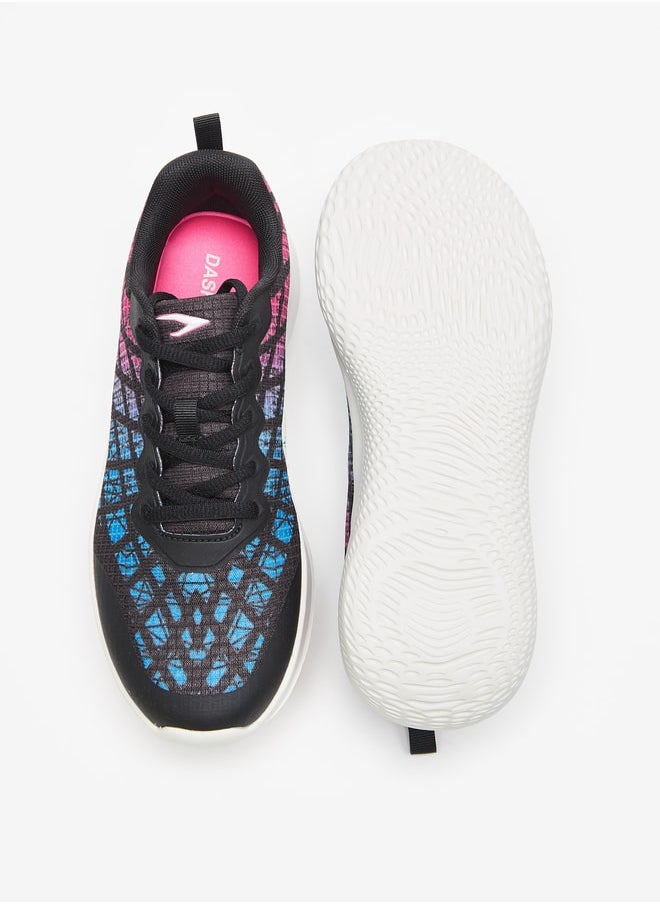 Dash Women's Textured Lace-Up Sports Shoes  - Image 4