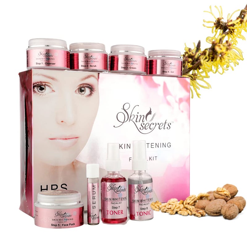 Skin Secrets مجموعة العناية بالبشرة لتفتيح البشرة مع مستخلص العرقسوس لبشرة متألقة 410 جرام عبوة من 8 - Image 1