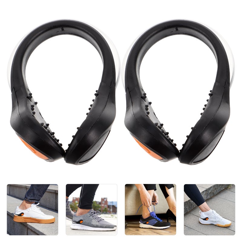 4 pcs Shoe Clip Lights Flash Shoe Safety Clip Lights Running Gear Reflective Running Gear Safety Clip for Running Walking - Image 1