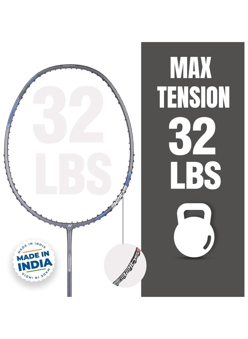 Yonex Astrox Attack 9 Badminton Racquet Gun Metal Grey - Image 3