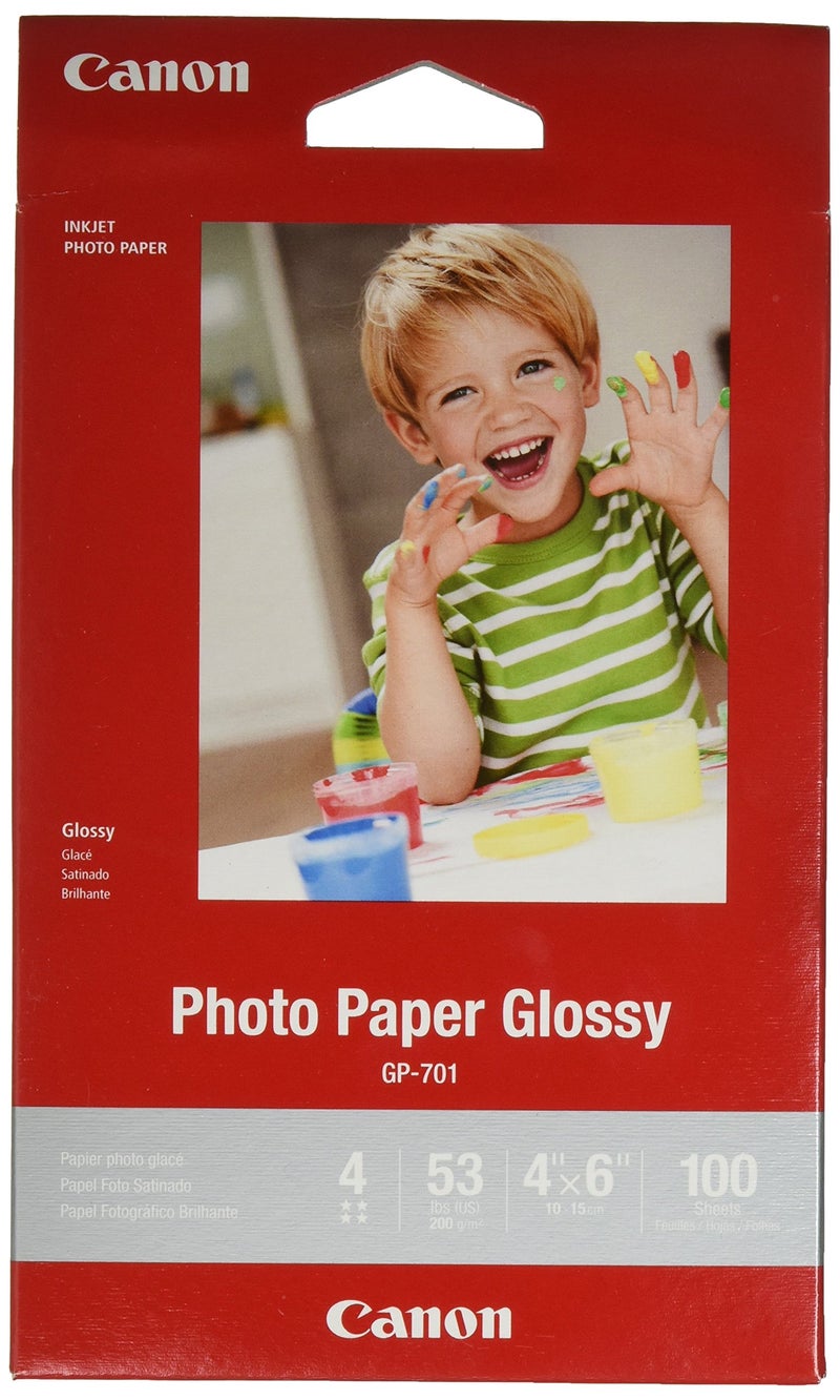 Canonink Glossy Photo Paper 4""X 6"" 100 Sheets (1433C001) - Image 1