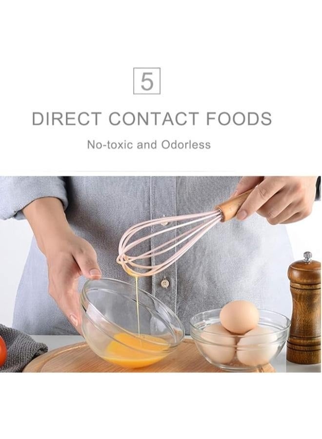 ELTRAZONE 12-Piece Silicone Cooking Utensil Set with Wooden Handles, Heat-Resistant BPA-Free Kitchen Tools, Non-Stick Safe & Dishwasher Safe Spatula, Spoon, Turner & Ladle Set - Image 3