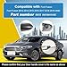 Goholy Car Exterior Door Handle Key Hole Trim Cover CapCompatible With Ford Fusion 2013 2014 2015 2016 2017 2018 2019 2020 DS7Z 54218A15DC Door Handle Accessories Lock Cap Silver Without Electroplating - Image 3