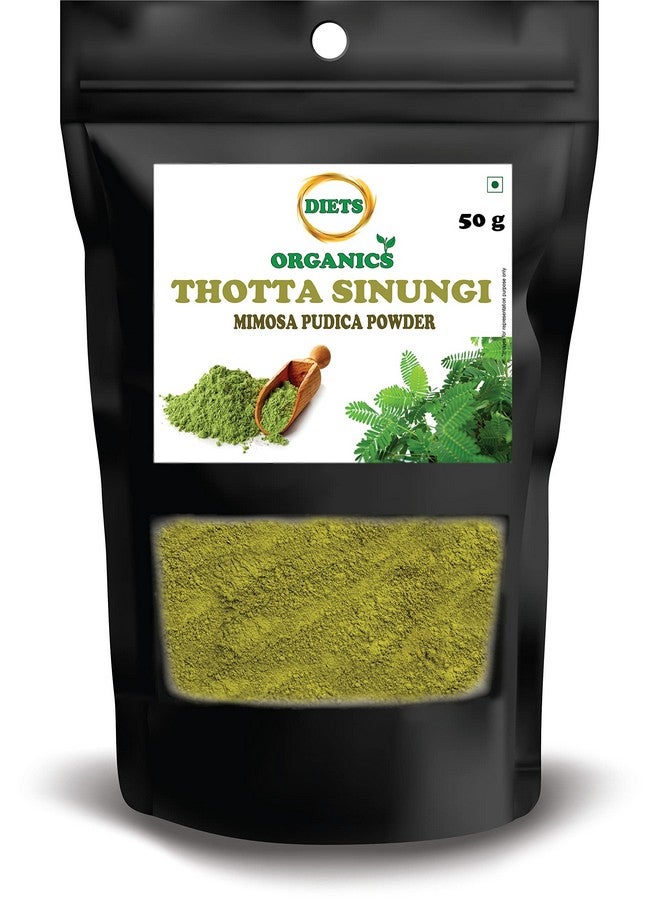 Diets Organics Thotta Sinungi powder -50 g/Mimosa Pudica Powder/Sleepy Plant Powder/Sensitive Plant Powder/Mudatha Damara/Lajalu/Muttidare Muni/Thottavadi/Ajalikalika-50 G - Image 1