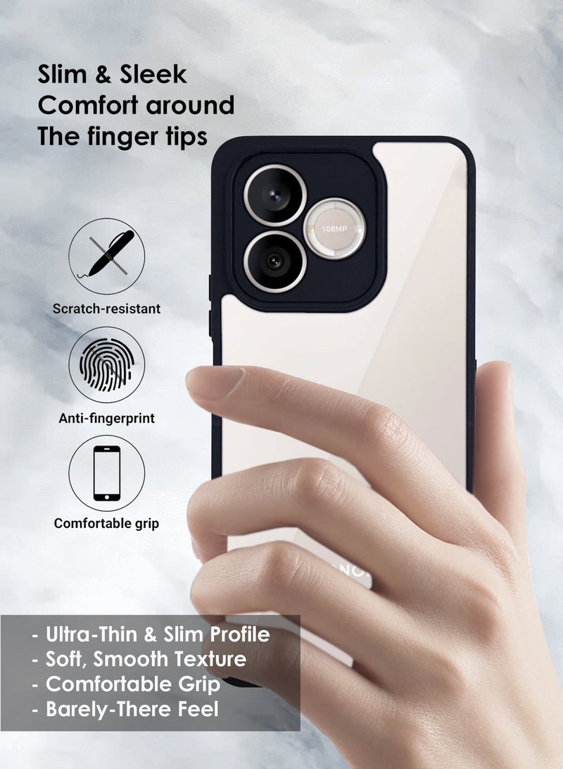 Case Honor 600 Lite Protective Back Case - Silicone Case Cover for Honor 600 Lite, Camera and Drop Protection Thin Protective Back Cover Case for Honor 600 Lite  - Clear/Black - Image 5