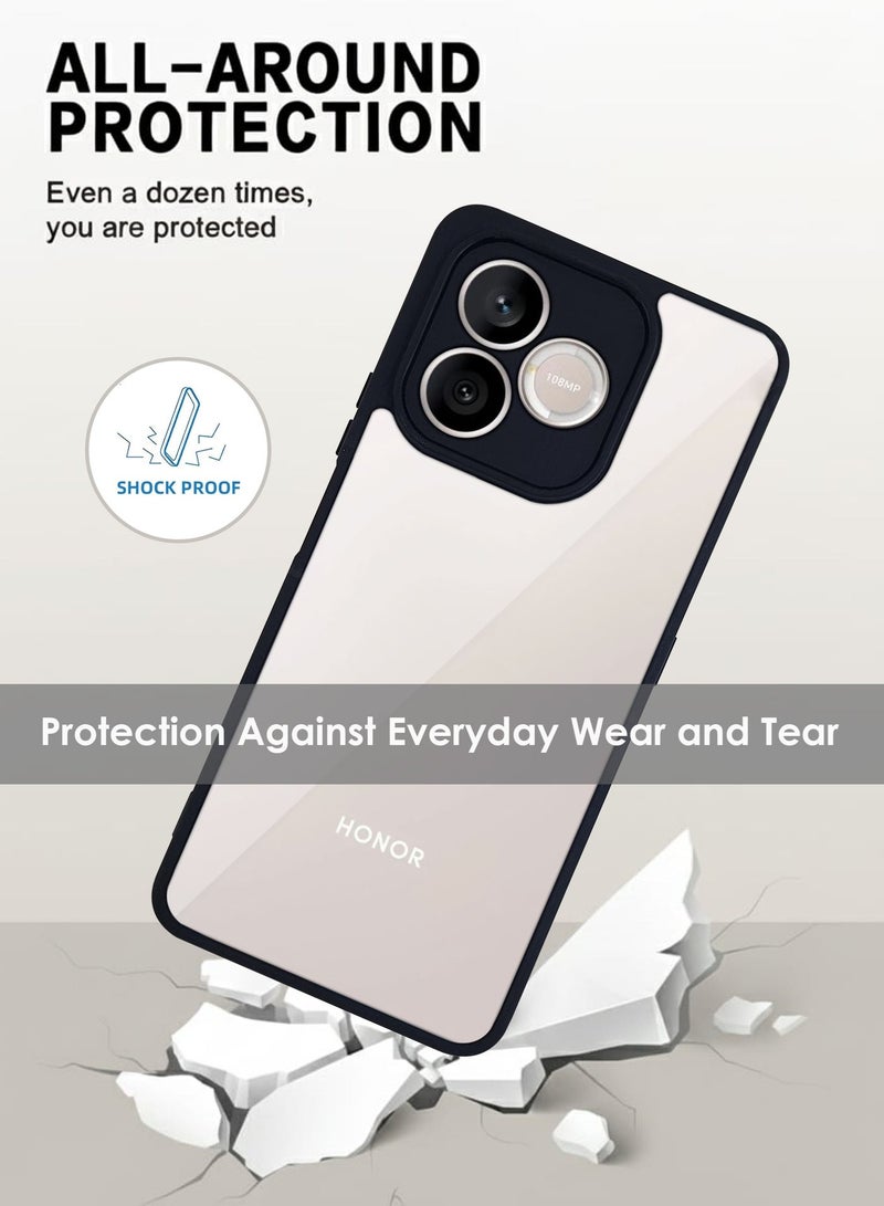 Case Honor 600 Lite Protective Back Case - Silicone Case Cover for Honor 600 Lite, Camera and Drop Protection Thin Protective Back Cover Case for Honor 600 Lite  - Clear/Black - Image 3