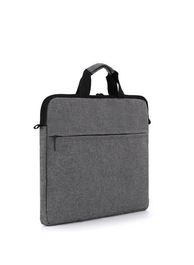 Strapless Laptop Sleeve,15.6 Inch Water Resistant Durable Computer Carrying Case,15.6 inch for HP, Dell, Acer Aspire, Asus Notebook, Laptop Protective Case with Pocket,Handle（Gray）  - Image 2