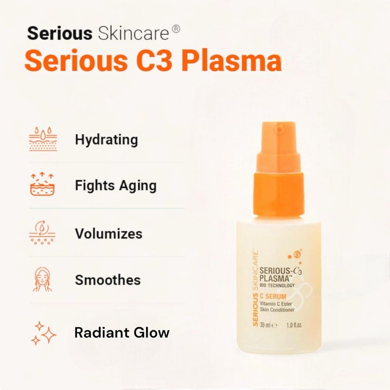 Serious Skincare Vitamin C Serum for Face, Anti-Aging Face Serum with Collagen, Vitamin E, Hydrating Skin Care for Brightening, Improve Appearance of Dark Spots, Tone, Fine Lines & Wrinkles 1 Fl Oz - Image 4