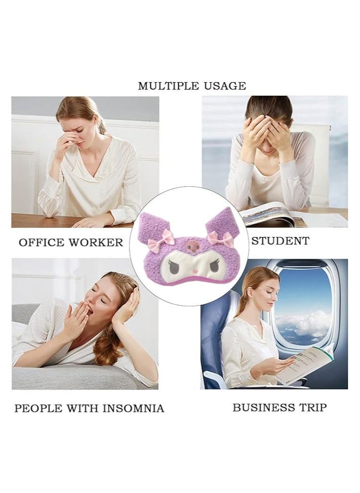 Sanrio - Cartoon Sanrio Kuromi Comfortable Breathable Eye Mask, Sleep Blackout Eye Mask, blocks light, suitable for all-night sleep travel and naps - Image 1