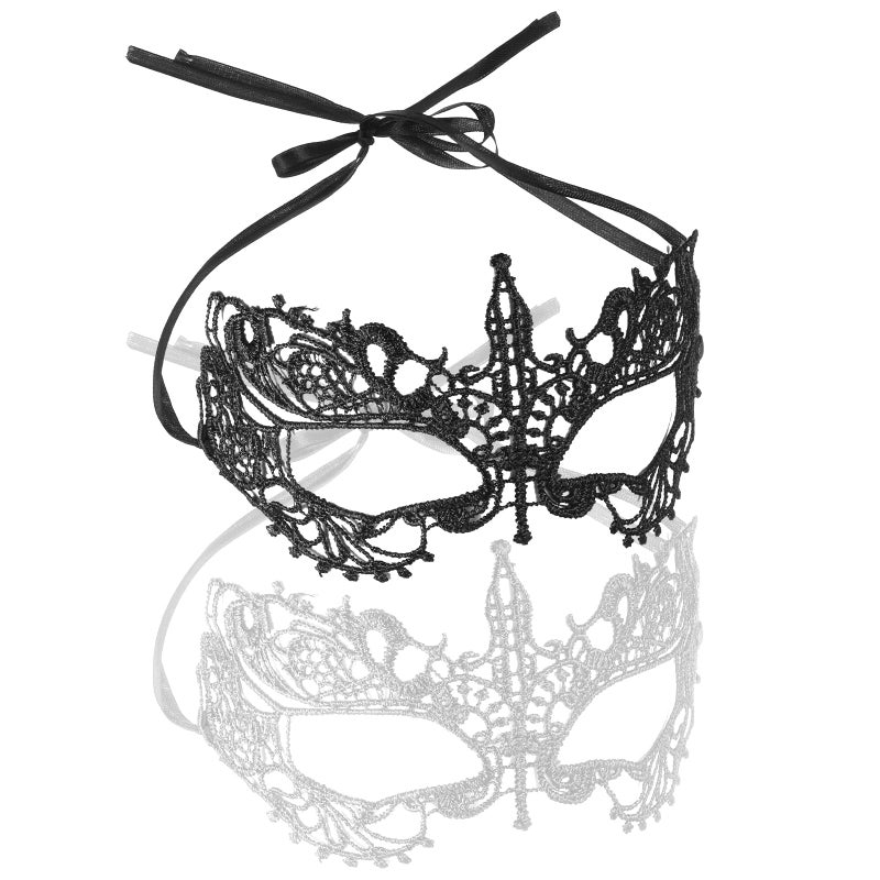 Zelphvt 2 Pcs Mask Masquerade, Masquerade Mask for Women Lace Masks Venetian Masks for Costume Party Prom Ball Carnival, Black & White - Image 1