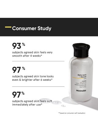 Minimalist 7% ALA & AHA Brightening Face Wash with Vitamin B5 For Hydration, Glycolic Acid For Exfoliation & Alpha Lipoic Acid For Glowing Skin - view 2