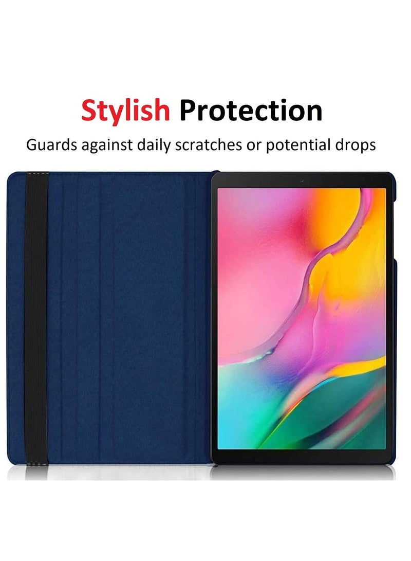 DUSALA 360 Degree Rotating Stand Auto Sleep Wake Folio Leather Smart Cover for Samsung Galaxy Tab S6 Lite 10.4" 2020 Tablet - Image 2