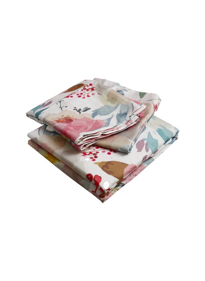 RISHAHOME 3-Pc 100% Genuine Turkey Cotton Fitted Bedsheet Set King Luxury Collection (1 Fittedsheet + 2 Pillow Cases) Tapestry  - Image 3