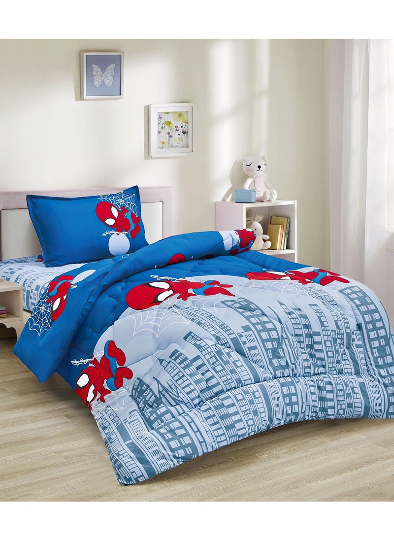 Ming Li 3-Piece kids Medium Filling Comforter set Reversible Bed Set Single Size 170x220 cm for Boys & Girls  - Image 1