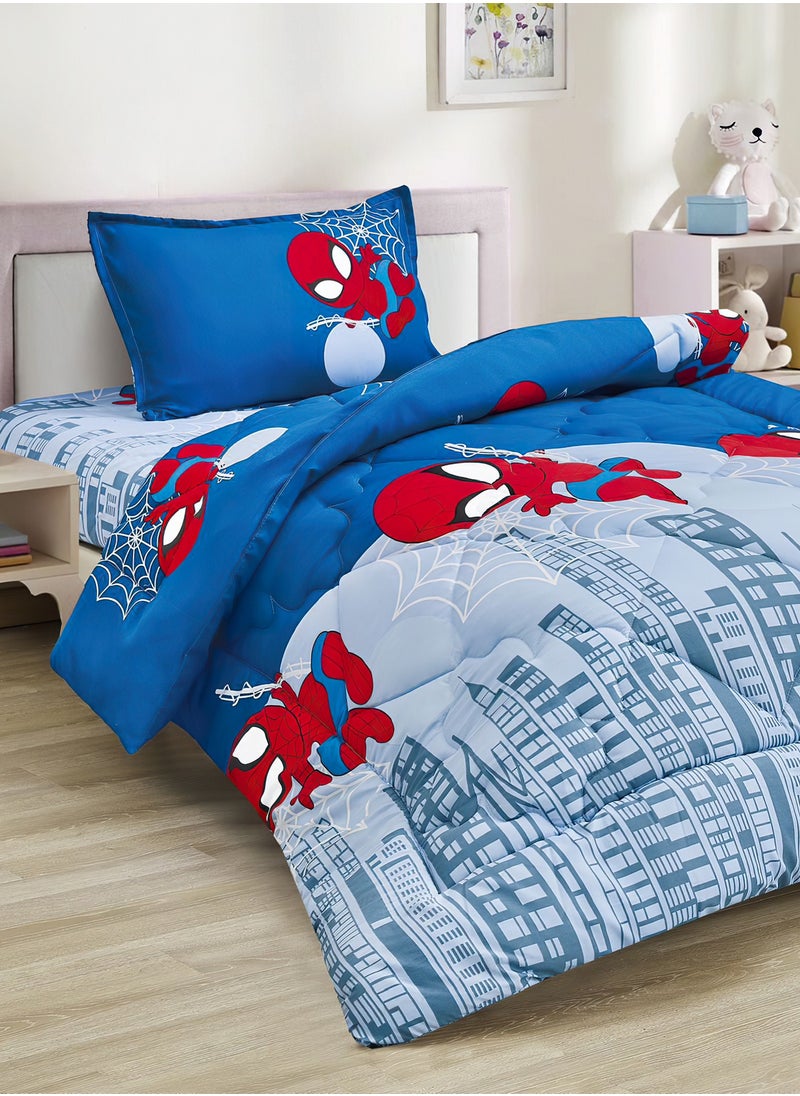Ming Li 3-Piece kids Medium Filling Comforter set Reversible Bed Set Single Size 170x220 cm for Boys & Girls  - Image 2