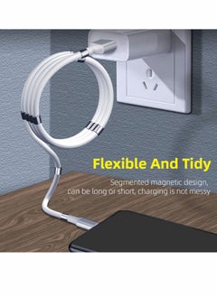 Y&D 3FT Magnetic Charging Cable Type-C Absorption Nano Data for Phone i 13/13Pro/Pro Max/12/12 Pro/Pro Max/11/XS/XS Max/XR/X/8/8 Plus/7 Plus/6s/6 Plus/SE/Pad/Pod ect  - Image 3