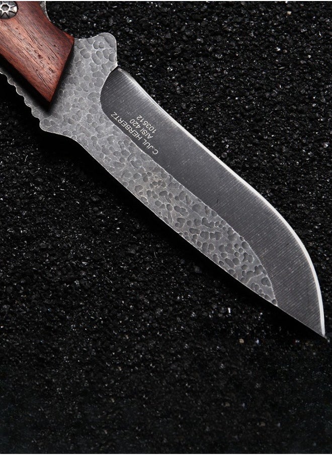 Browning - 5CR15MOV Stainless Steel Survival Saber High Hardness Self-defense Portable Knife Straight Knife Camping Survival Knife - Image 1