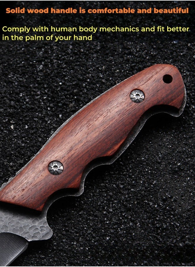 Browning - 5CR15MOV Stainless Steel Survival Saber High Hardness Self-defense Portable Knife Straight Knife Camping Survival Knife - Image 1