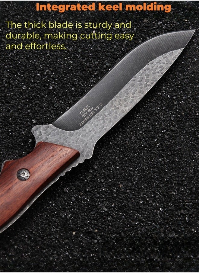 Browning - 5CR15MOV Stainless Steel Survival Saber High Hardness Self-defense Portable Knife Straight Knife Camping Survival Knife - Image 1