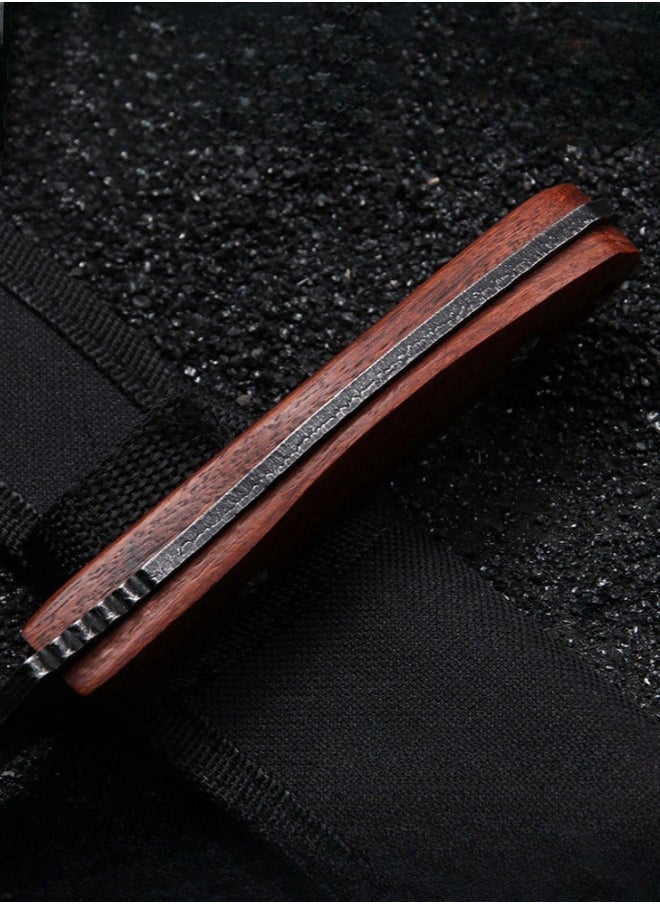 Browning - 5CR15MOV Stainless Steel Survival Saber High Hardness Self-defense Portable Knife Straight Knife Camping Survival Knife - Image 1