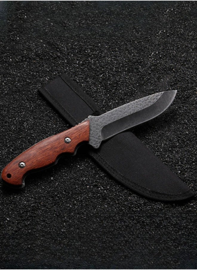 Browning - 5CR15MOV Stainless Steel Survival Saber High Hardness Self-defense Portable Knife Straight Knife Camping Survival Knife - Image 1