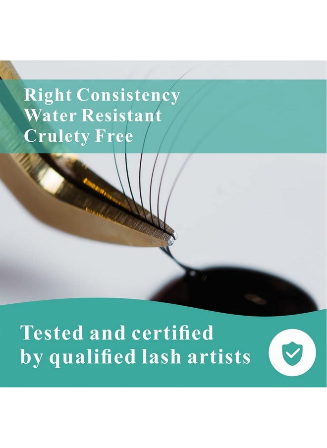 Eyelash Cluster Glue Waterproof Strong Hold Cluster Lash Glue For Diy And Professional Use 2-3 Weeks Long Lasting Sensitive Lash Extension Glue Low Fume (5Ml With Tweezers)