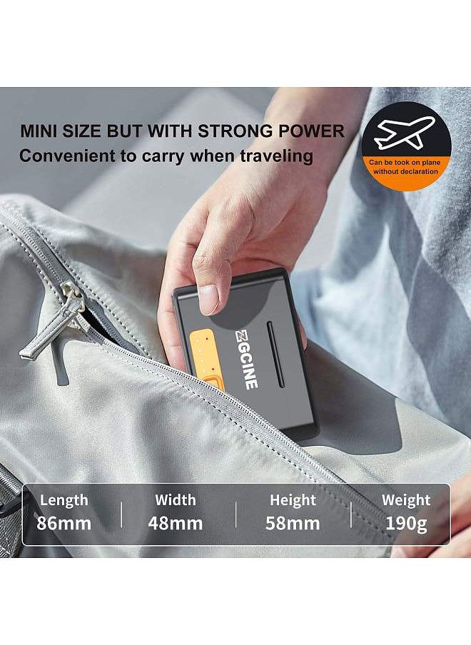 ZGCINE - PS-BX1 Portable Camera Battery Fast Charging Case 5200mAh Wireless Dual Battery Charger with Type-C Port Replacement for Sony NP-BX1 Battery - Image 1